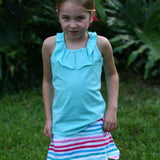 Baylor Racerback Top Aqua - threefriendsapparels