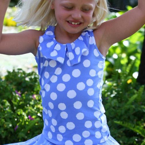 Baylor Racerback Top Dizzy Peri Dot - threefriendsapparels