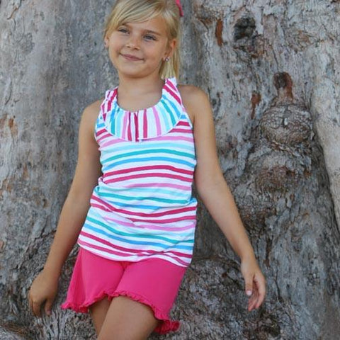 Baylor Racerback Top Festive Stripe - threefriendsapparels