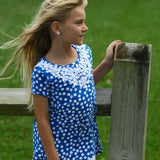 Kel Belle Top Royal Dot - threefriendsapparels