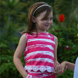 Ciara Crop Top Hot Pink Brush Stroke - threefriendsapparels