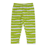 Sweet Pea Capri Leggings Lime Stripe - threefriendsapparels