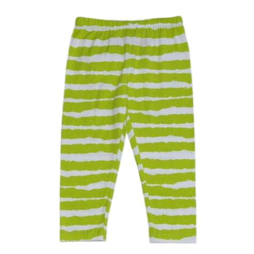 Sweet Pea Capri Leggings Lime Stripe