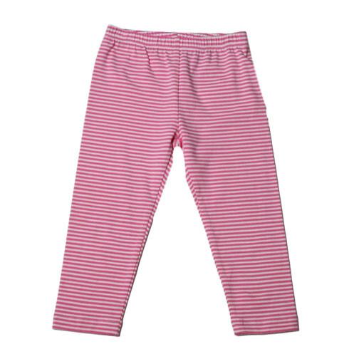 Sweet Pea Capri Leggings Pink Stripe