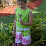 Breezies Tailored Short Garden Party - threefriendsapparels