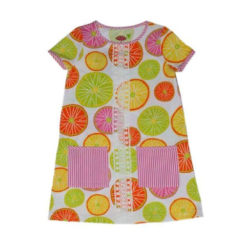 Polly Pocket Shift Dress Citrus - threefriendsapparels