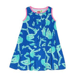 Becca Ruffle Swing Dress Flamingo - threefriendsapparels