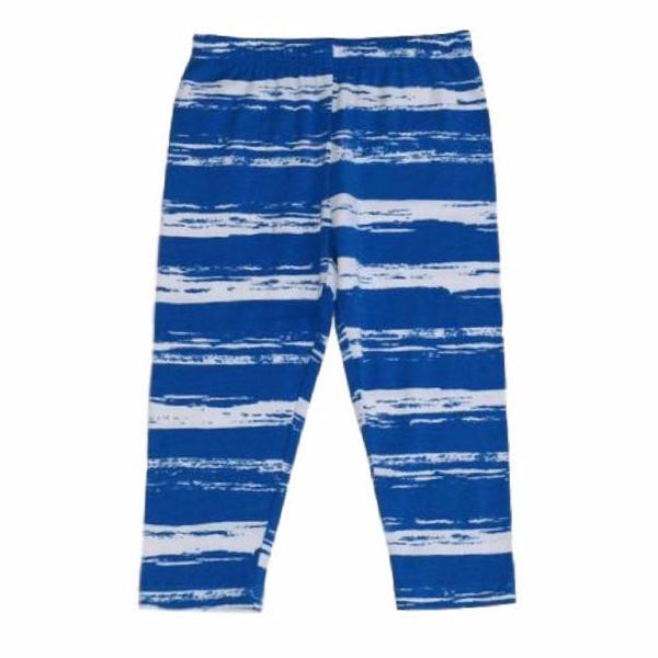Sweet Pea Capri Leggings Royal Brush Stroke