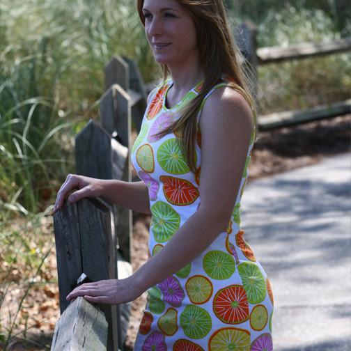 K!K! Reversible Citrus Ladies Dress