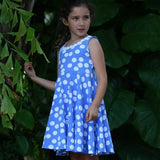 Little Cupcake Dress Dizzy Peri Dot - threefriendsapparels